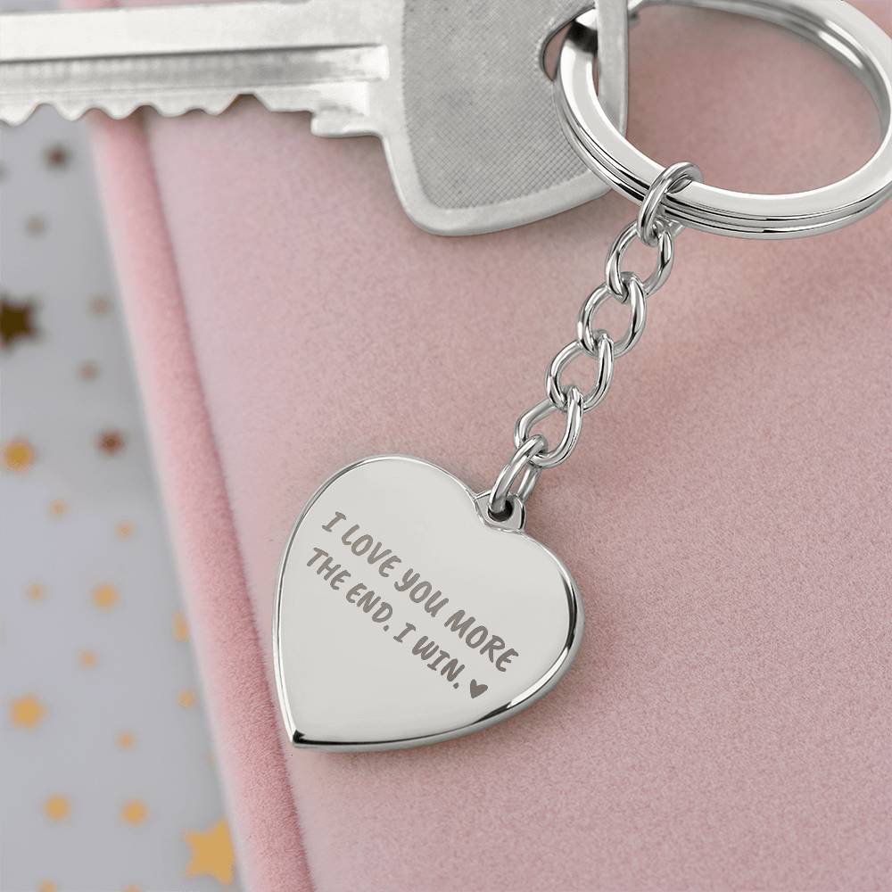 I love you more keychain--heart GS1107