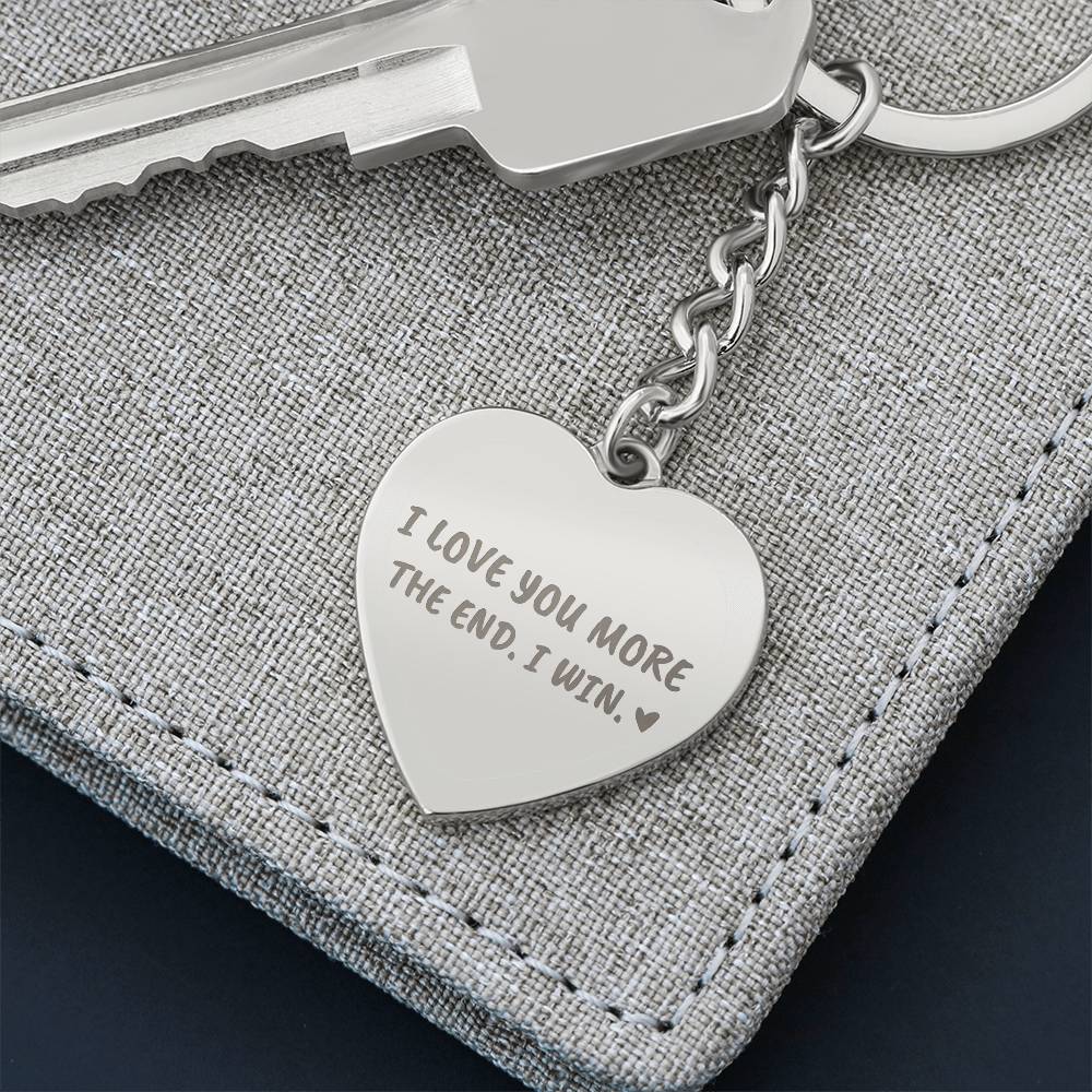 I love you more keychain--heart GS1107
