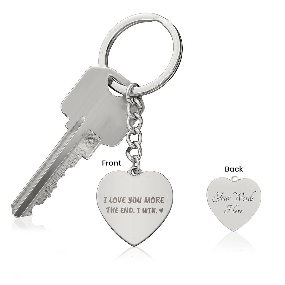 I love you more keychain--heart GS1107