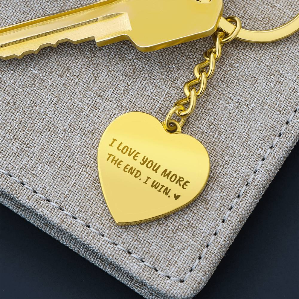 I love you more keychain--heart GS1107